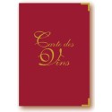 CARTE DES VINS 176x255 mm Elite rouge