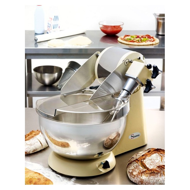 PETRIN MELANGEUR SANTOS - 10 LITRES - CUVE INOX - 500x350x420 mm