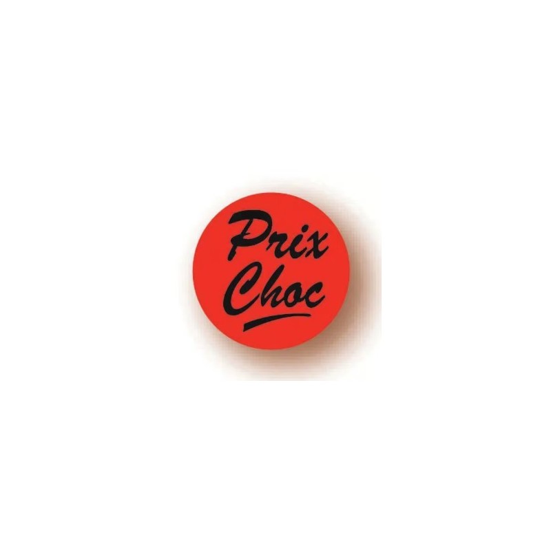 ETIQUETTE PAPIER ADHESIVE diam 36 mm - "Prix choc" (lot de 500)