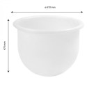 BAC 1/2 CYLINDRIQUE 73 L + support inox sur roues