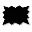 ECLATE PVC NOIR 100X80 mm (lot de 50)