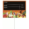 ETIQUETTE VITAMINE ORANGE VOC 200x150 mm - à roulettes, pique inox (l