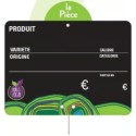ETIQUETTE BON ET LOCAL 150x100 mm - VOCC, disque poids, pique inox (l