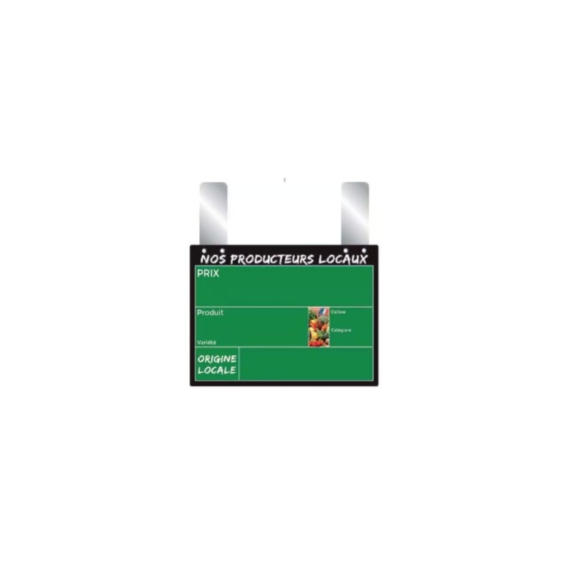 ETIQUETTE PRODUCTEURS LOCAUX 150x110 mm - VOCC, grandes pattes (lot d