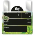 ETIQUETTE BIO FRAIS VOC 200x150 mm – Disque poids en haut, grandes pa