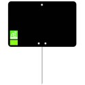 ETIQUETTE NOIRE 120x80 mm – Logo AB, neutre, sans roulettes, pique in