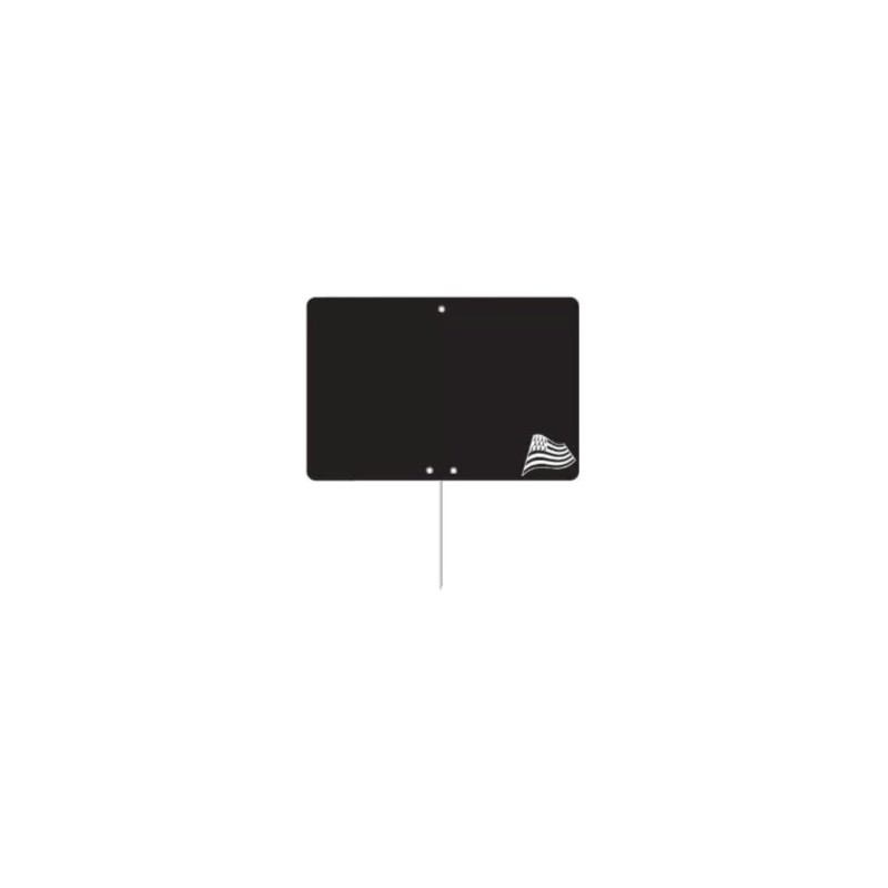 ETIQUETTE NOIRE BRETAGNE 100x70 mm – sans roulettes, pique inox (lot 