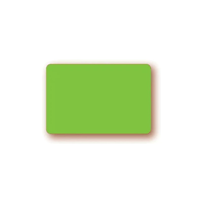 ÉTIQUETTE 60x40 mm fluo vert, sans roulettes, sans attachement (lot d