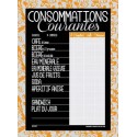TARIF 300x400 mm Dentelle orange, Consommations courantes + fil nylon