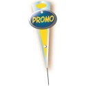 MINI FLECHE "promotion bleu" 6x14 cm (lot de 10)