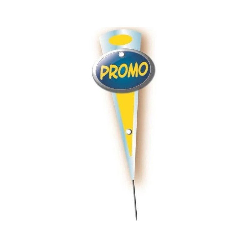 MINI FLECHE "promotion bleu" 6x14 cm (lot de 10)