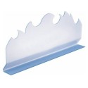 SEPARATEUR VITRINE 750X85XHT320 VAGUE - EPAISSEUR 5mm