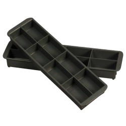 CASIER POUR BAC D'INTERVENTION A POIGNEE - 385x104 ht 42 mm - GRIS