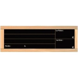 ETIQUETTE ARDOISE PRIX DU PAIN 50x150 mm - neutre (lot de 24)
