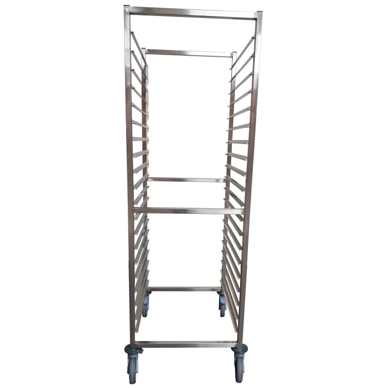 ECHELLE INOX GN 2/1 - 650x530 - 20 N - chape composite dt 2 freins