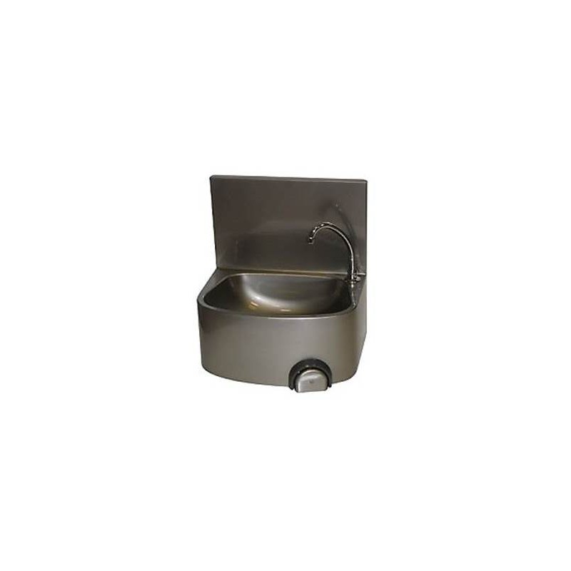 LAVE MAINS ADOSSE COMMANDE PAR BOUTON POUSSOIR 480x360xht520