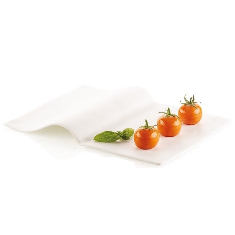 PLAQUE SILICONE 300X175 - 18 tomates cerises Ø 31xht25 mm - 14ml