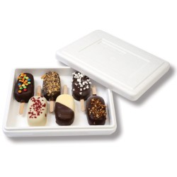 BOITE POLYSTYRENE POUR GLACES - 278X228XHT56 MM (x10)