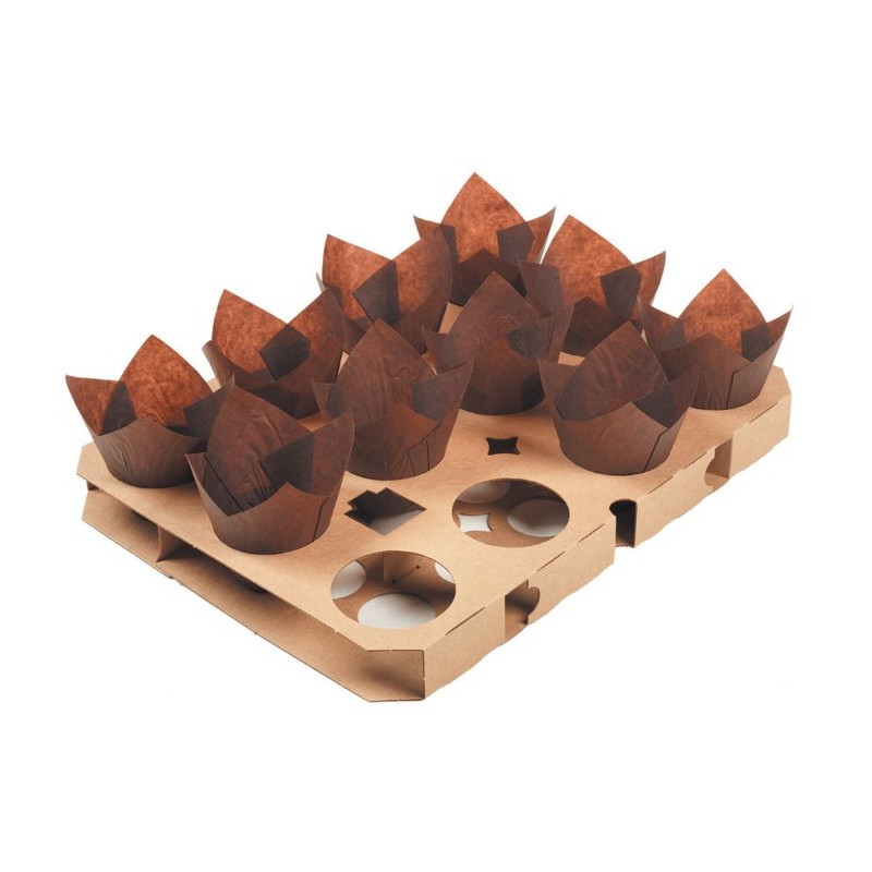 PLAQUE DE CALAGE & CUISSON TULIPCUP CARTON - 395x295xht35 mm (x5)