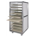 ARMOIRE DE FERMENTATION 800X600 MM - roues chape zinguée