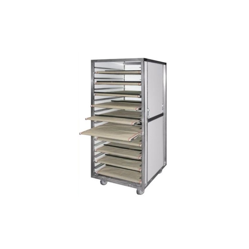 ARMOIRE DE FERMENTATION 800X600 MM - roues chape zinguée