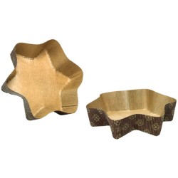 MOULE PAPIER ETOILE - 125x80xht35 mm - Paquet de 100