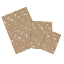 MOUSSELINE KRAFT BRUN - IMPRIMES BLANC