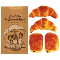 SAC A CROISSANTS EN KRAFT BRUN