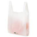 SAC BRETELLE EN PLASTIQUE BLANC - 450X260 MM - Soufflet 60 (x500)