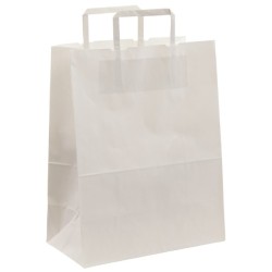 SAC CABAS PAPIER KRAFT BLANC