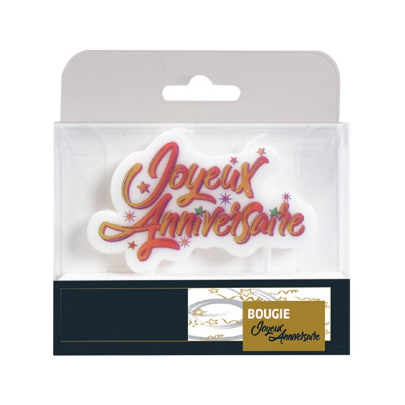 BOUGIE "JOYEUX ANNIVERSAIRE"