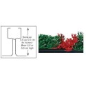 SEPARATEUR VITRINE AVEC CYPRES BICOLORE
