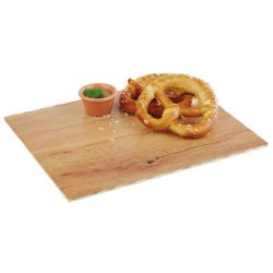 PRESENTOIR MELAMINE IMITATION BOIS CLAIR