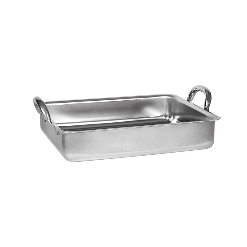 PLAT A ROTIR INOX ANSES FIXES