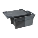 COUVERCLE POUR BAC GERBABLE EMBOITABLE GRIS F/GRIS C