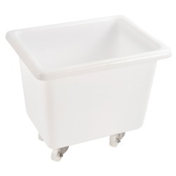 BAC PLASTIQUE ROULANT ROUES INOX