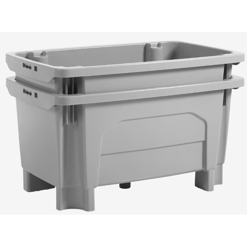 BAC GRAND VOLUME SUR PIEDS EMPILABLE/EMBOITABLE - 300 L - GRIS
