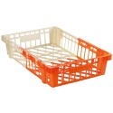 CAISSE AJOUREE EMPILABLE / EMBOITABLE 600X400X120 - 20 L - BICOLORE