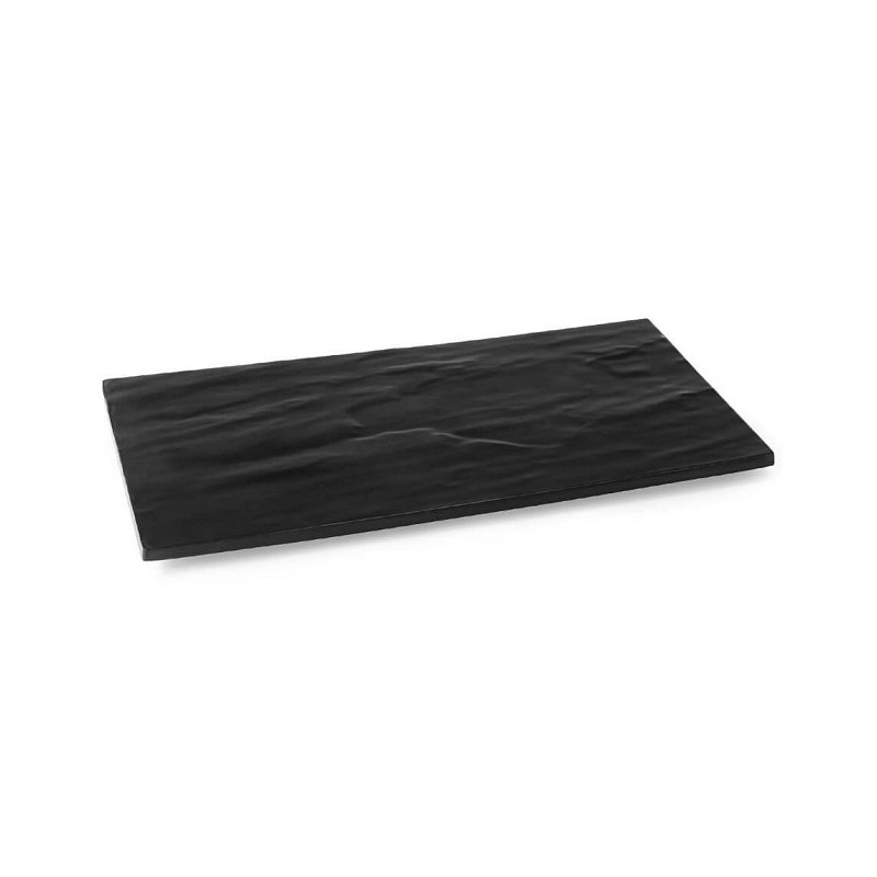 PRESENTOIR MELAMINE ASPECT ARDOISE AVEC VEINAGE