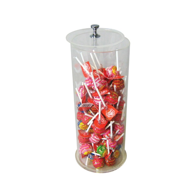 BOITE PLEXI RONDE AVEC COUVERCLE CANDISOIRE - Ø150XHT300 MM