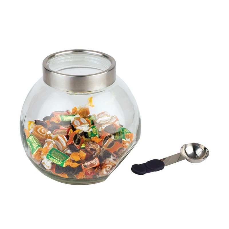 BOCAL A BONBONS EN VERRE AVEC CUILLERE - Ø200XHT180 MM