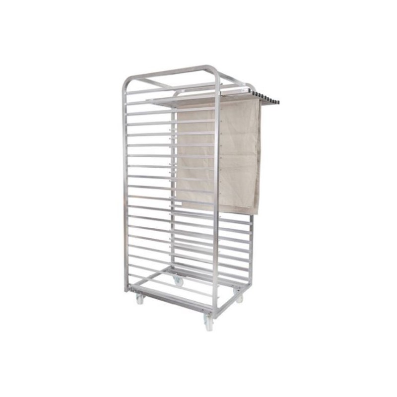 SECHOIR A COUCHE PORTATIF POUR CHARIOT 600X800 MM - 15 tubes