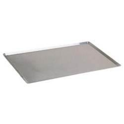 PLAQUE INOX -  600X400 PLEINE - MAT 18/10 - 10/10ème
