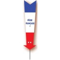 MAXI FLECHE "pêche française tricolore" 5x22 cm (lot de 10)