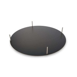CARROUSEL NOIR Ø800 mm- rotation 360° - ABS et surface antidérapante