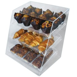 VITRINE AVEC PLATEAUX EN PLEXI - 500X270XHT520 MM