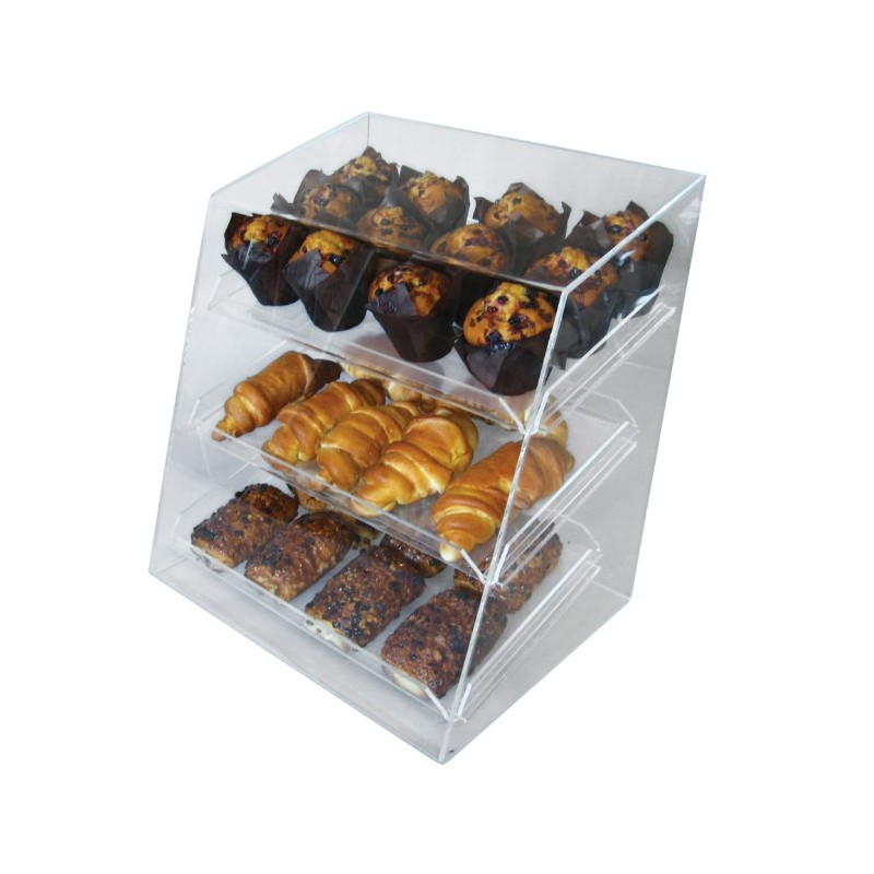 VITRINE AVEC PLATEAUX EN PLEXI - 500X270XHT520 MM
