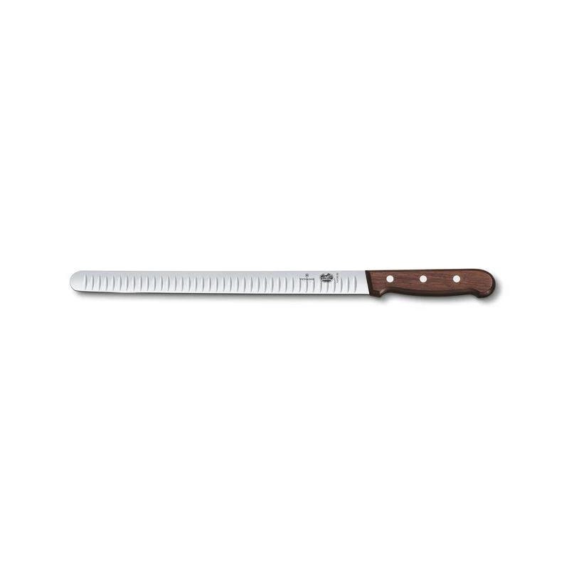 COUTEAU A JAMBON/SAUMON/BRIE ALVEOLE -330 - manche palissandre - vict
