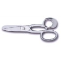 CISEAUX POISSON LAME INOX CRANTEE - POIGNEE INOX - 220