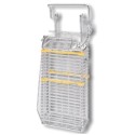 PORTE COUTEAUX INOX VERROUILLABLE -  4 COUTEAUX + 2 FUSILS